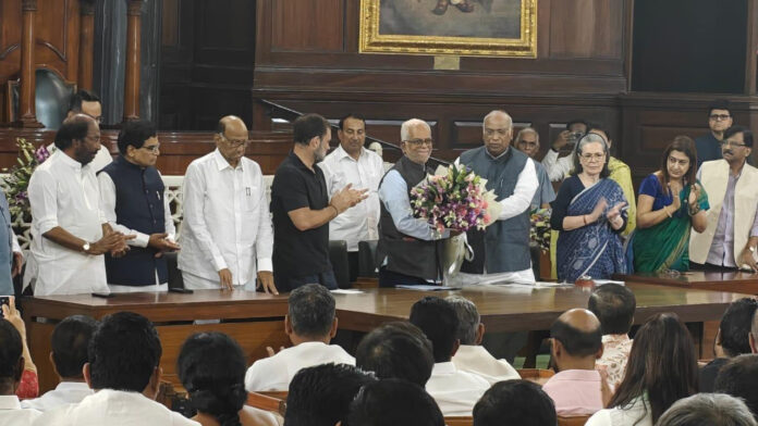 Congress Chief Mallikarjun Kharge Calls Vice President Election a Ideological Battle for Nation’s Soul calls for Justice Sudarshan Reddy victory