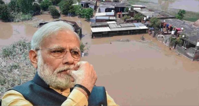 PM Modi's review of flood relief efforts