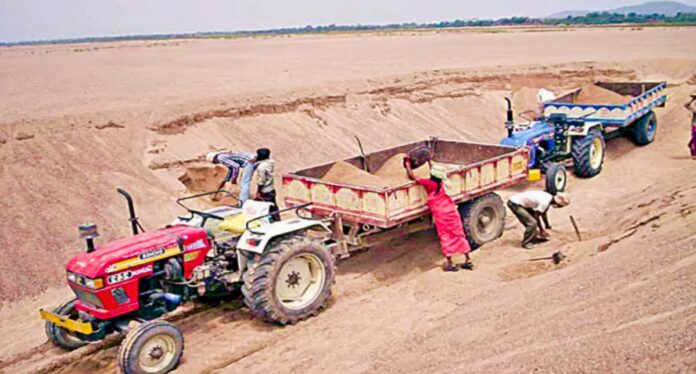 Subsidized sand for Indiramma housing