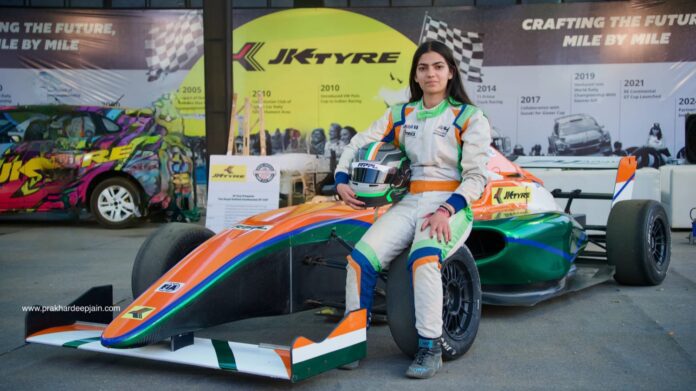 India's first female formula racer