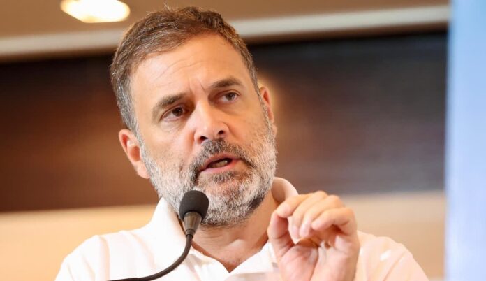 Rahul Gandhi criticizes Narendra Modi