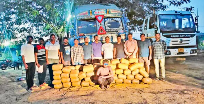Telangana Eagle team ganja seizure