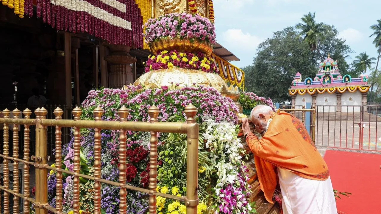 PM Modi Srisailam pics
