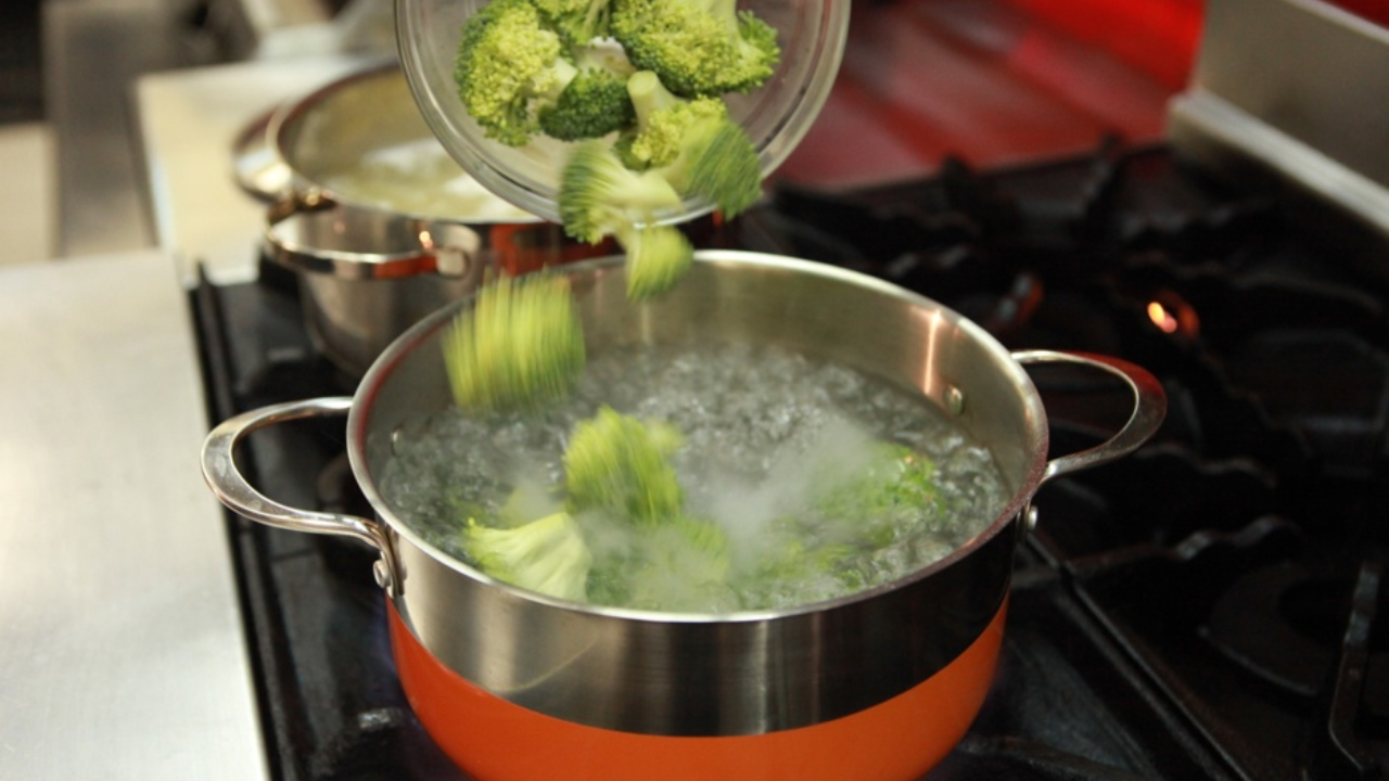 Vegetables Boiling Water