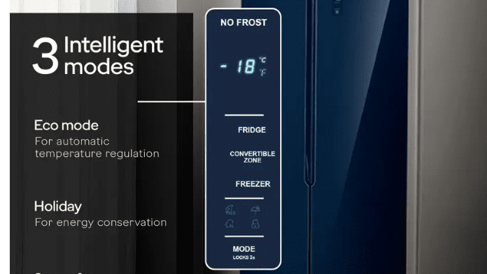 Godrej 600L Smart Convertible Refrigerator (Black Glass)