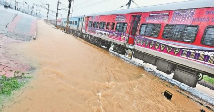 Railway track flooding issues