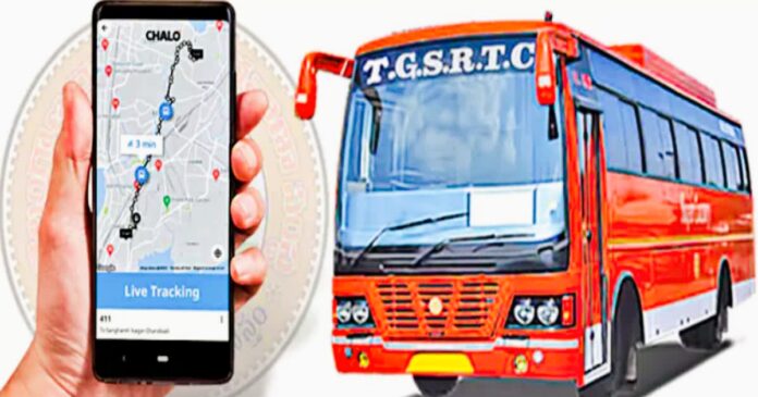 RTC bus booking on Google Maps
