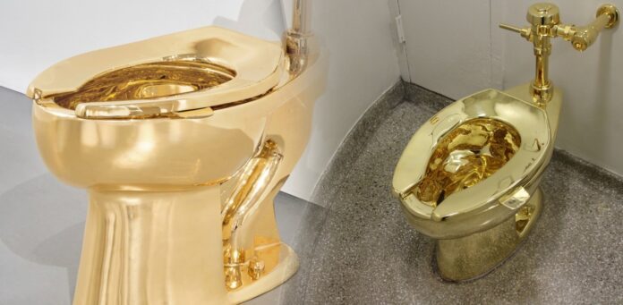 Maurizio Cattelan's Gold Toilet 'America' Goes to Auction: $10 Million 18-Karat Gold Art Piece at Sotheby's