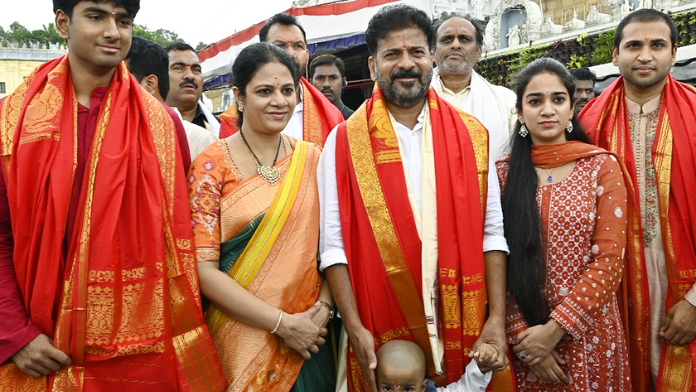 cm revanth reddy family